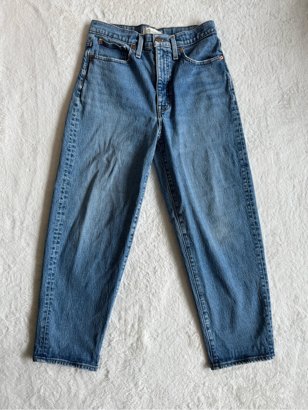 Madewell Balloon Jeans — Medium Wash — Size 28